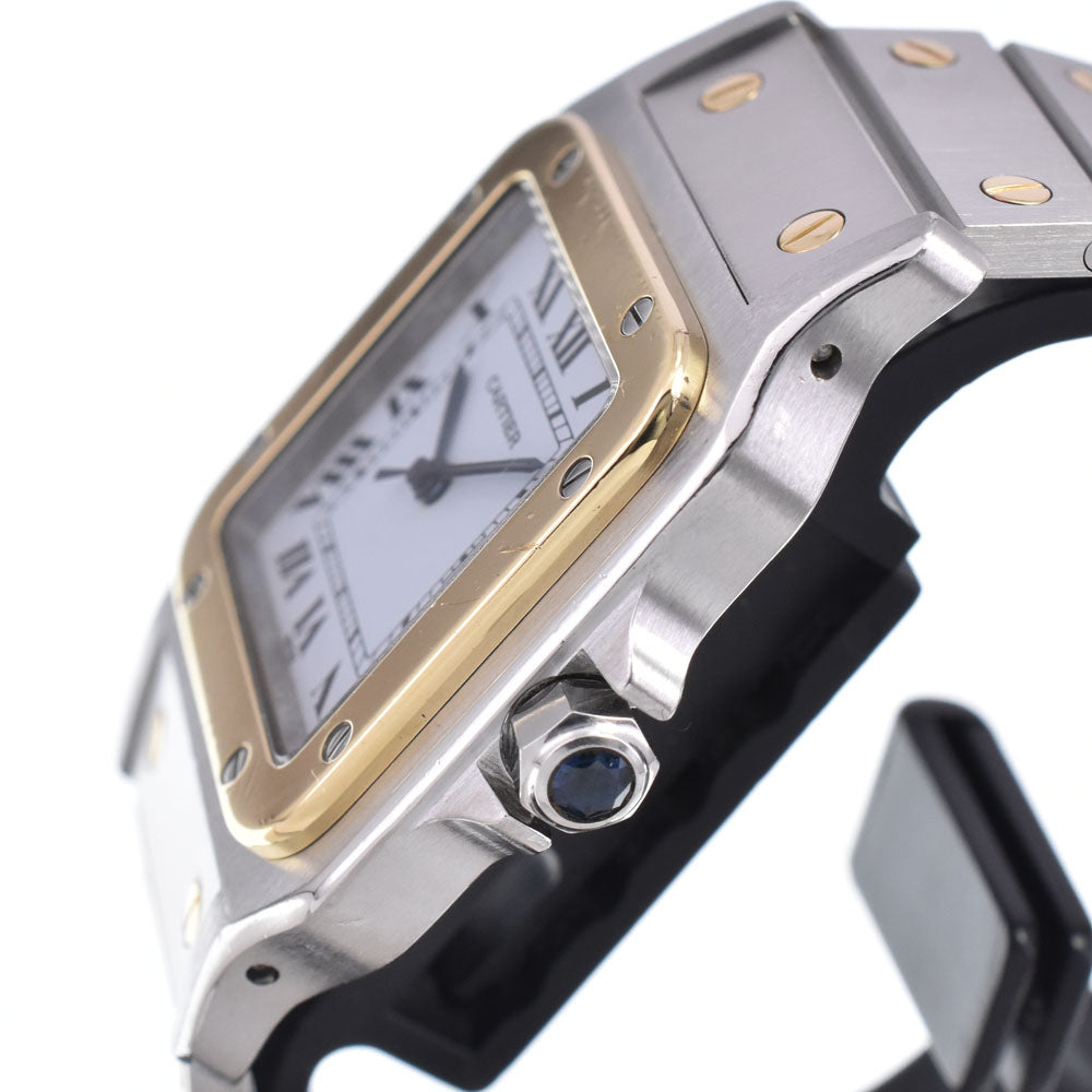 CARTIER Santos LM 81036288 Stainless Steel/YG white Dial Automatic Men's
 Watch M#147711