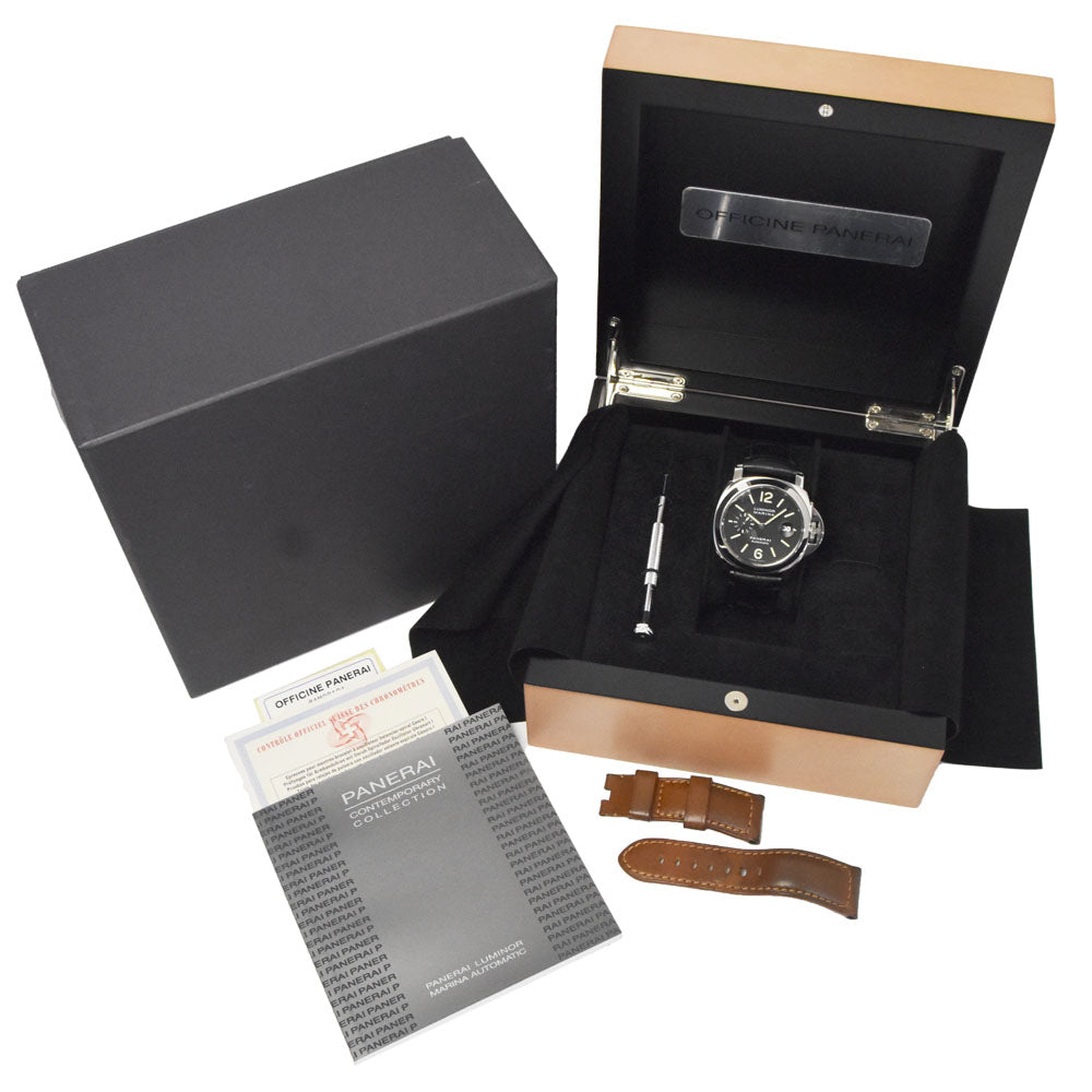 PANERAI Luminor Marina PAM00104 Small second date black Dial Automatic Men's
 Watch H#147715