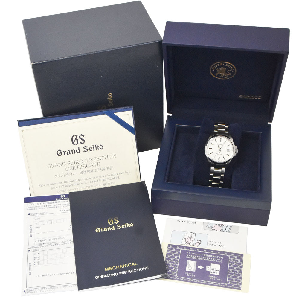 SEIKO Grand Seiko Mechanical 9S65-00C0/SBGR055 see-through back white Dial Automatic Men's
 Watch G#147716