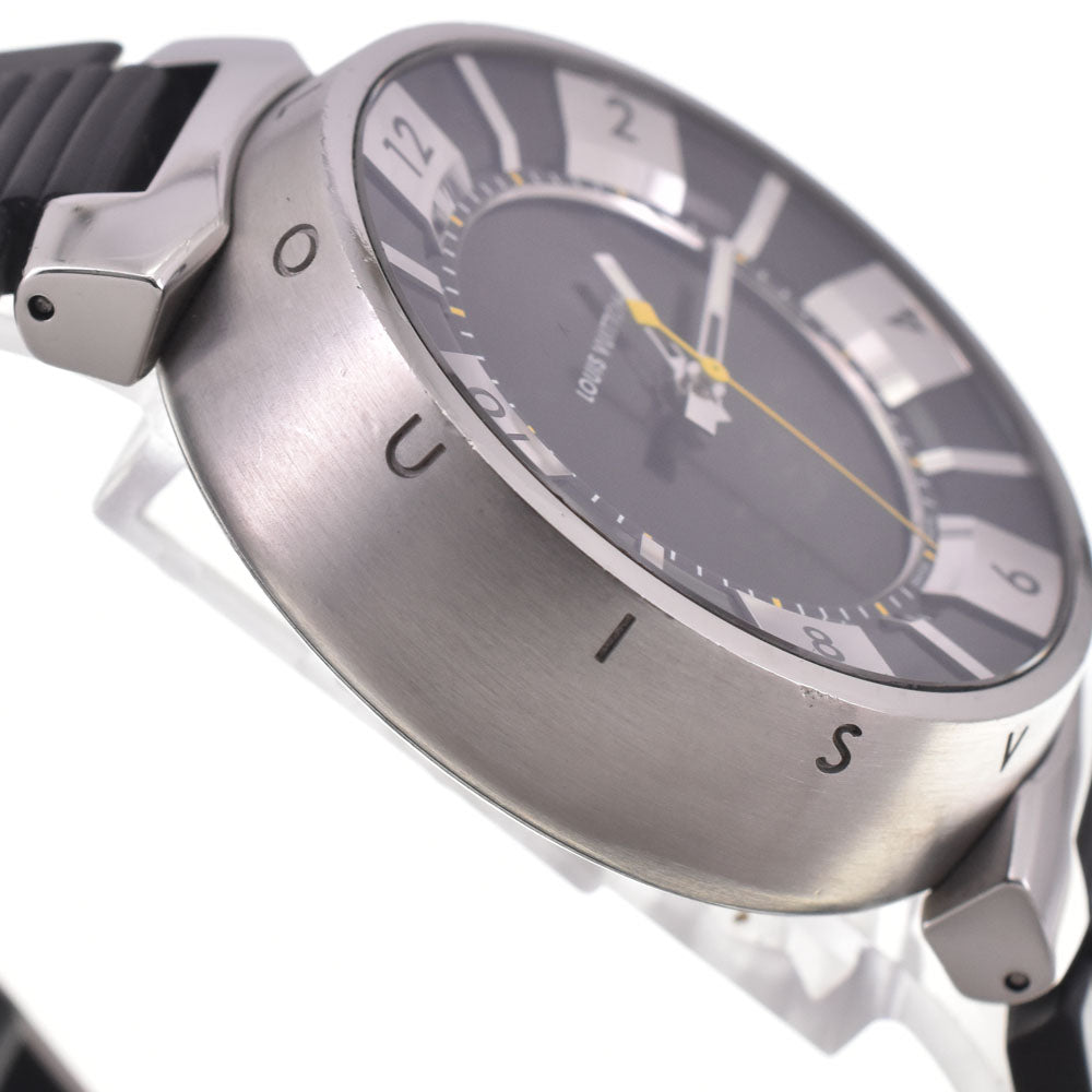 LOUIS VUITTON Tambour in black Q118F Analog&Digital black Dial Quartz Men's
 Watch H#147718