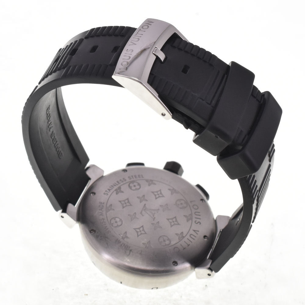 LOUIS VUITTON Tambour in black Q118F Analog&Digital black Dial Quartz Men's
 Watch H#147718