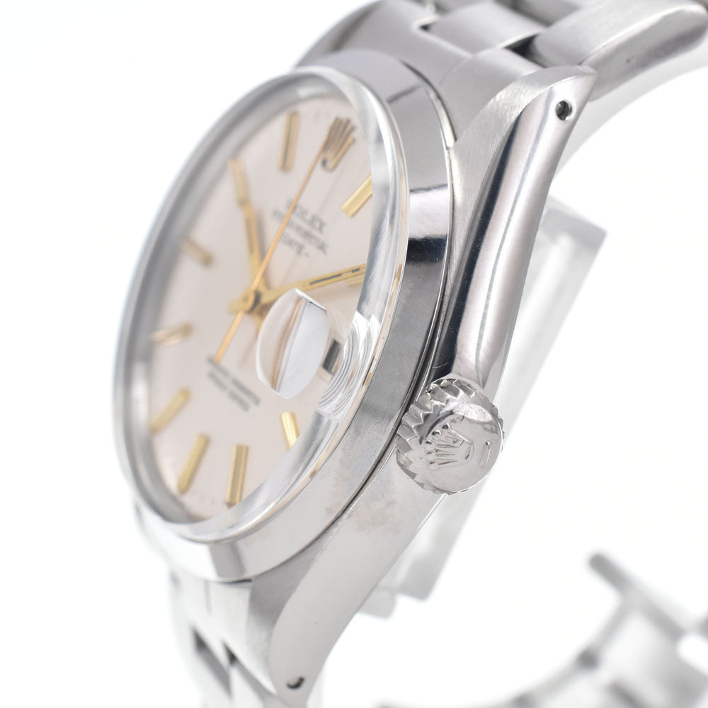 ROLEX Oyster perpetual date 1500 vintage Cal.1570 Silver Dial Automatic Men's
 Watch H#147721