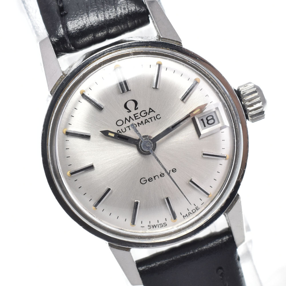 OMEGA Seamaster Geneva 566.002 vintage Date Cal.684 Silver Dial Automatic Ladies
 Watch J#147731