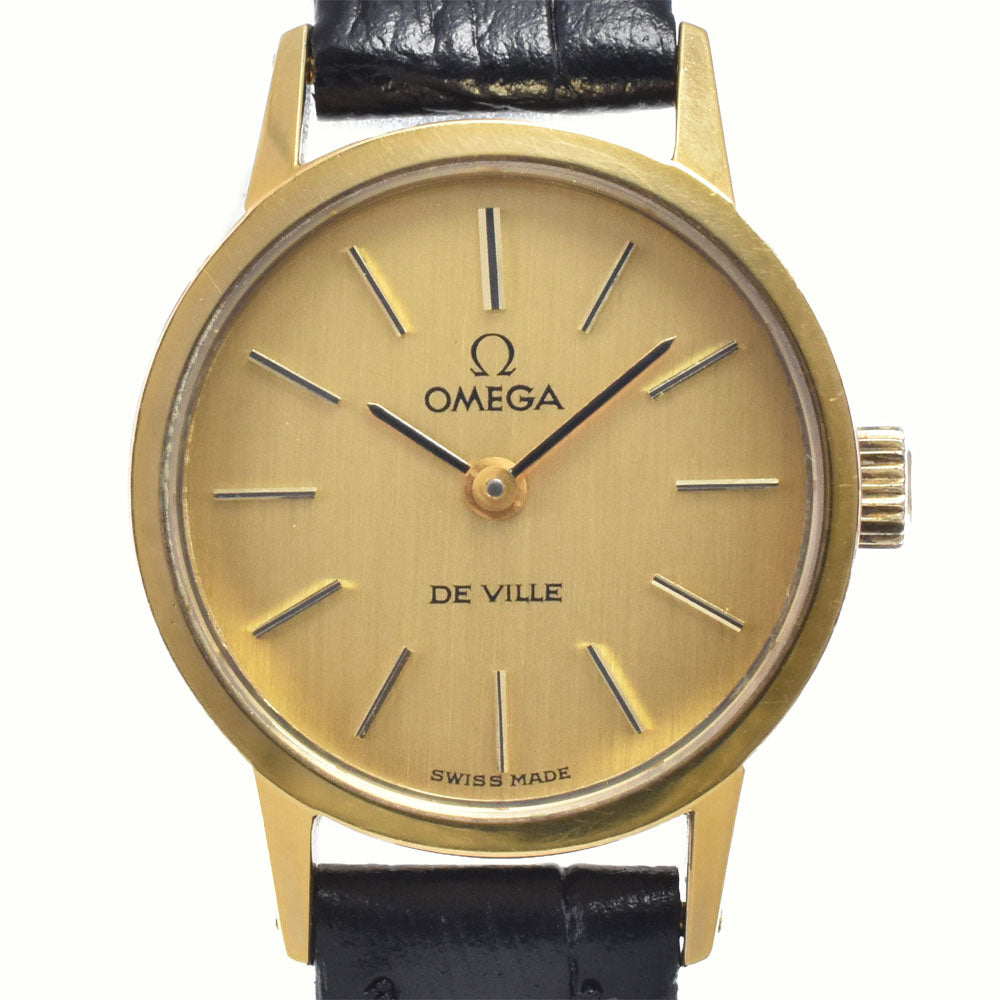 OMEGA De Ville 511.0371 vintage Cal.625 gold Dial Hand Winding Ladies
 Watch K#147734