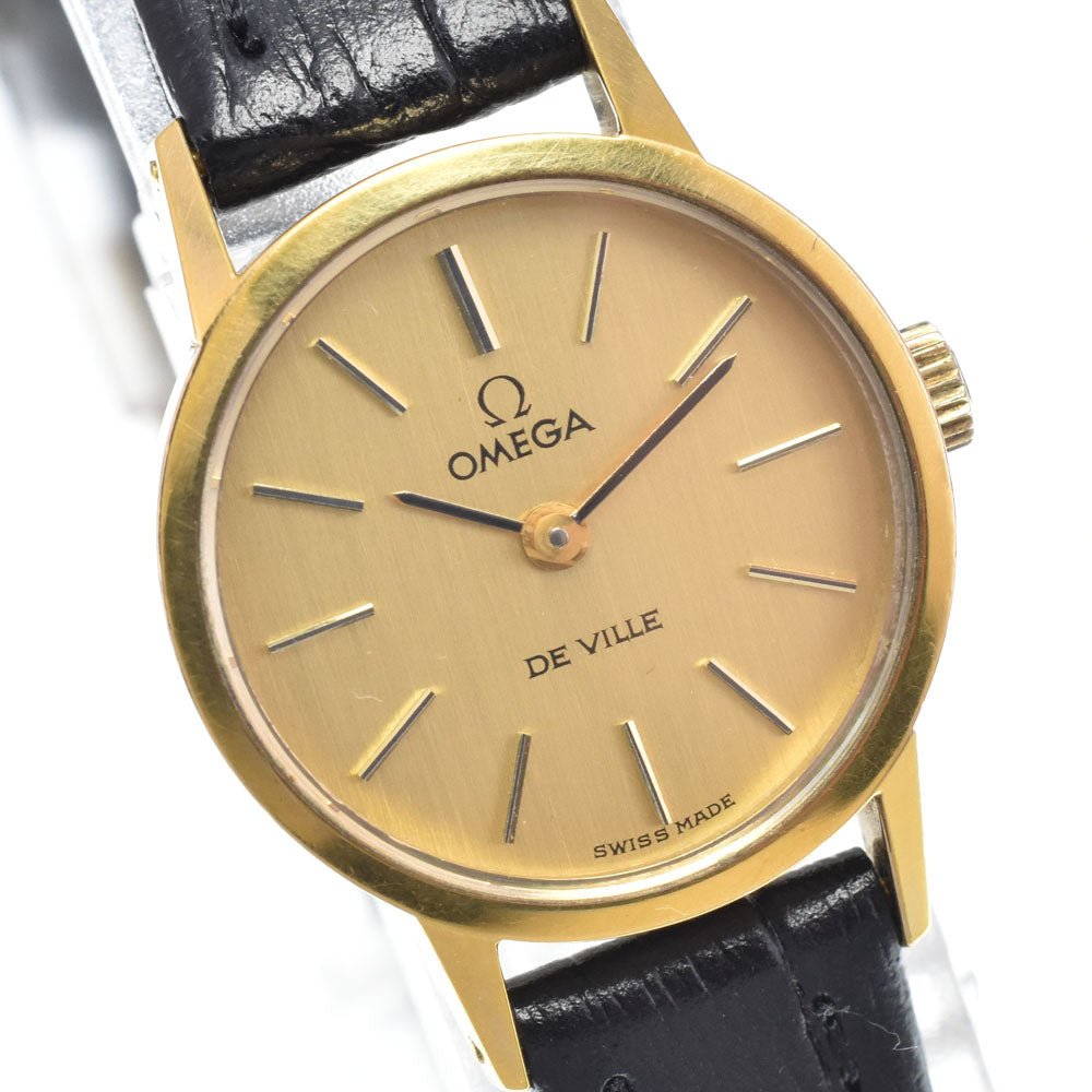 OMEGA De Ville 511.0371 vintage Cal.625 gold Dial Hand Winding Ladies
 Watch K#147734