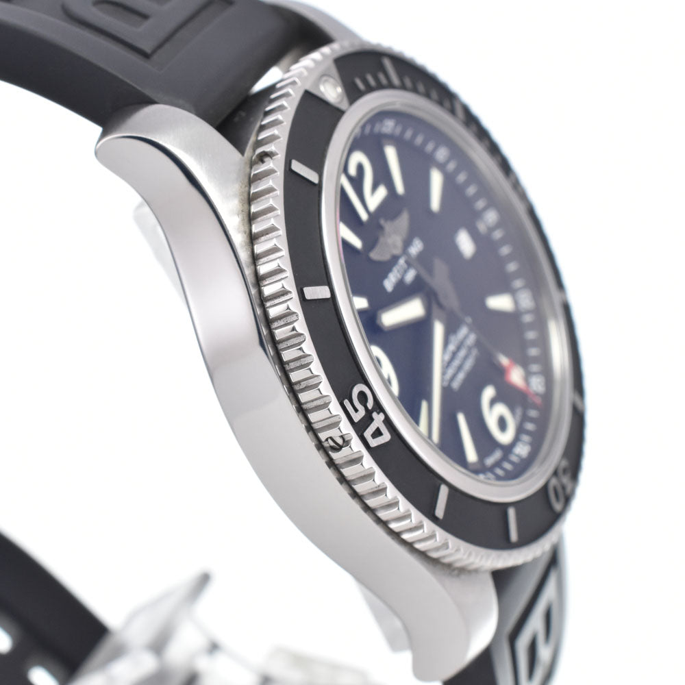 with paper BREITLING Super Ocean 42 A17366 black Dial Automatic Men's
 Watch J#147741