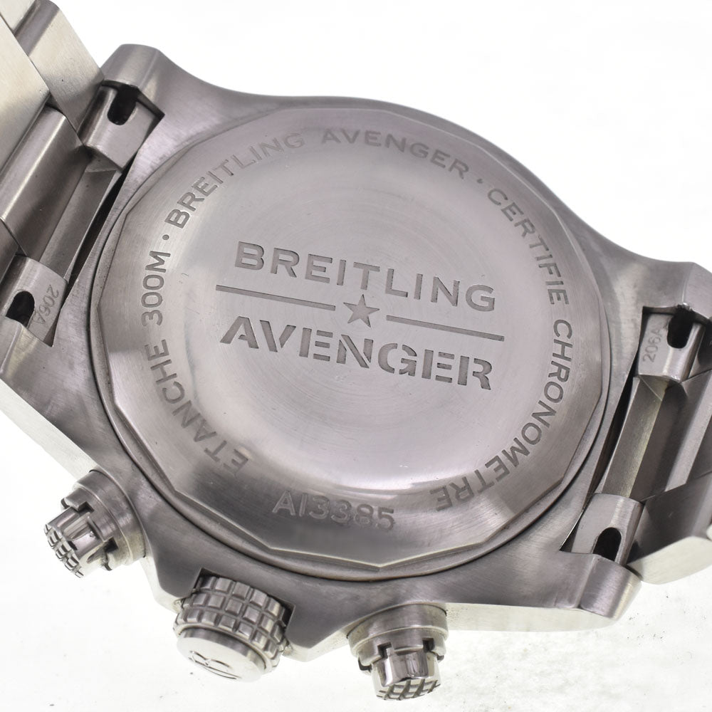 BREITLING Super avenger A13385 Chronograph black Dial Automatic Men's
 Watch H#147742