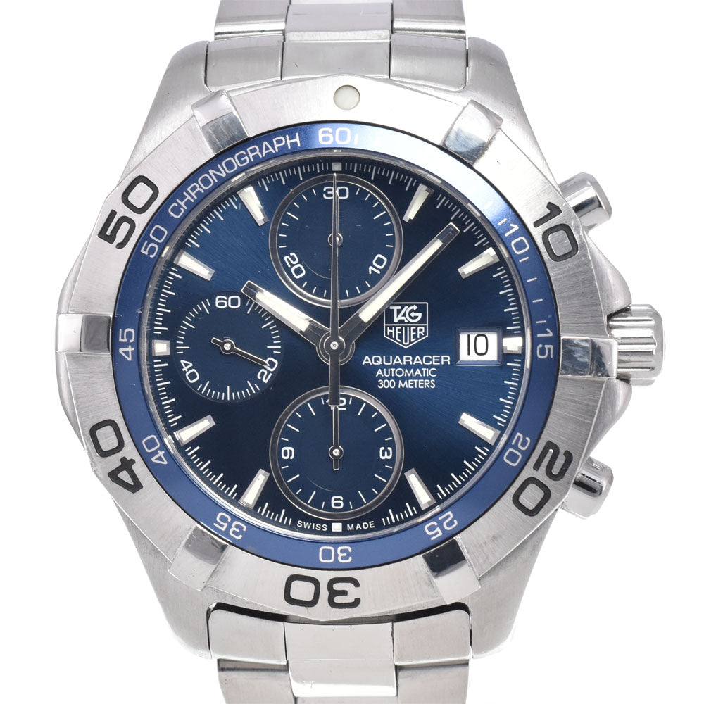 TAG HEUER Aqua racer CAF2112.BA0809 Chronograph Date blue Dial Automatic Men's
 Watch J#147743