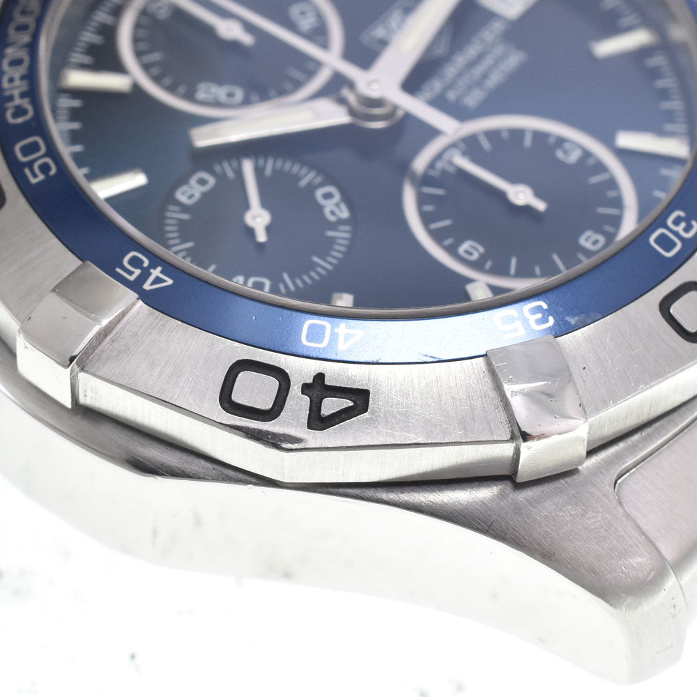TAG HEUER Aqua racer CAF2112.BA0809 Chronograph Date blue Dial Automatic Men's
 Watch J#147743