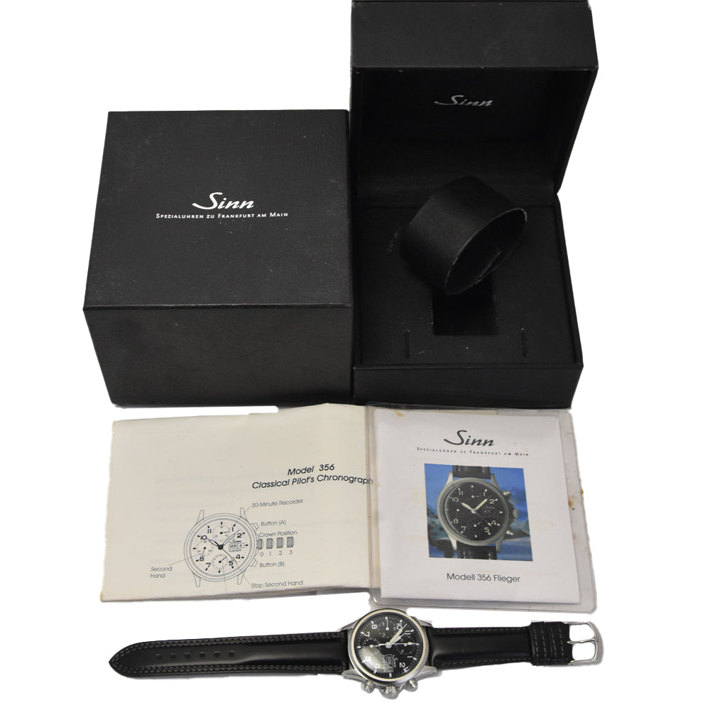 Sinn Freeger 356.FLIEGER Chronograph day date black Dial Automatic Men's
 Watch I#147749