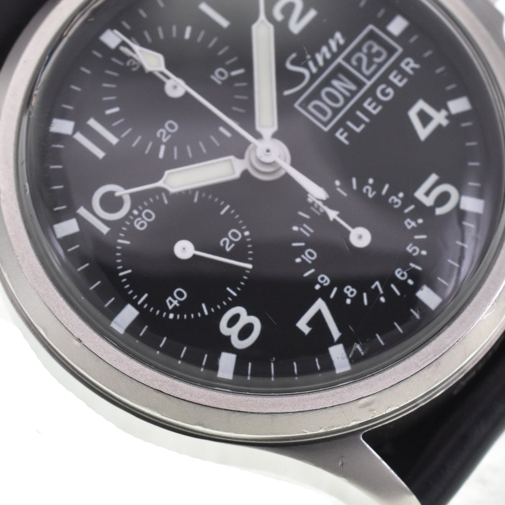 Sinn Freeger 356.FLIEGER Chronograph day date black Dial Automatic Men's
 Watch I#147749