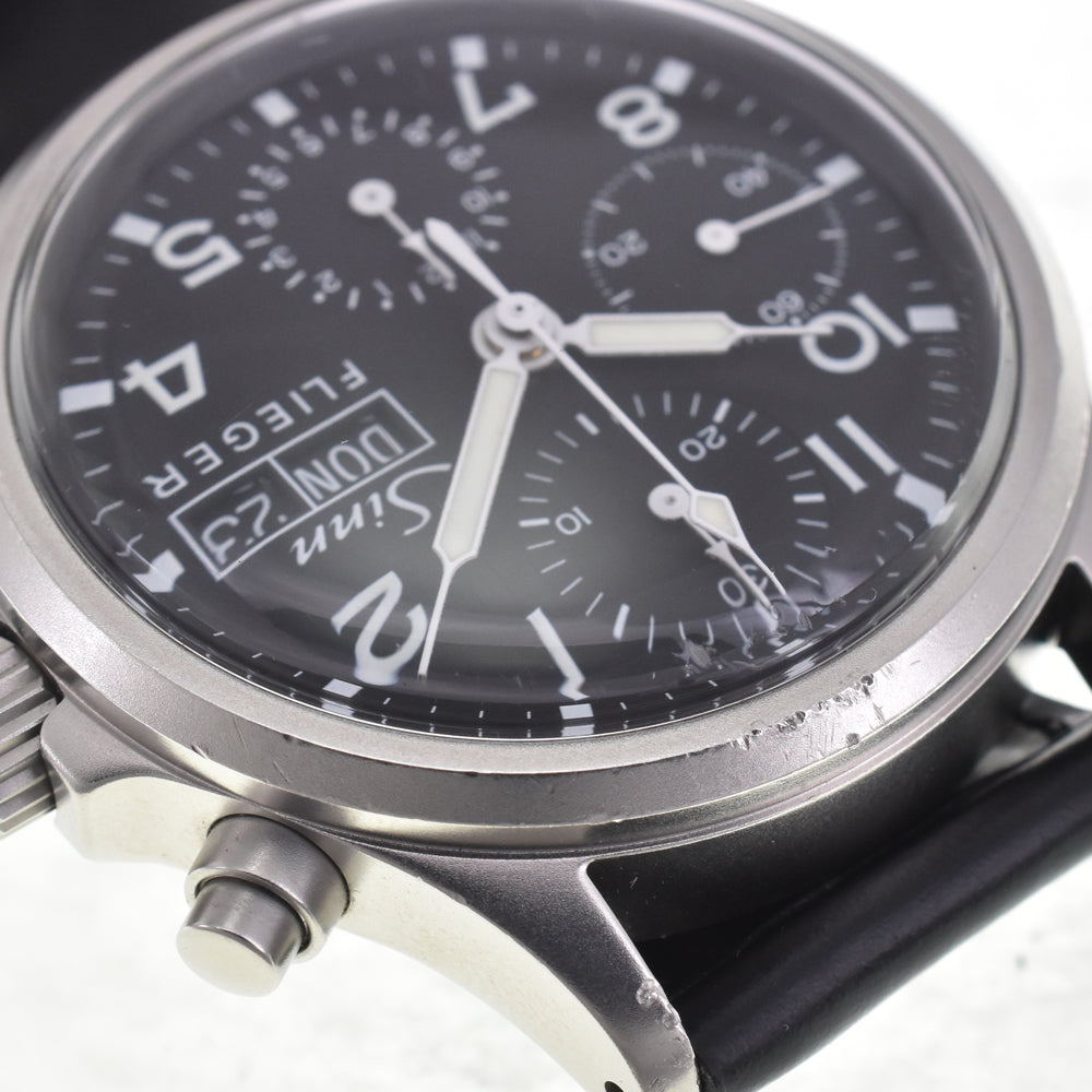Sinn Freeger 356.FLIEGER Chronograph day date black Dial Automatic Men's
 Watch I#147749