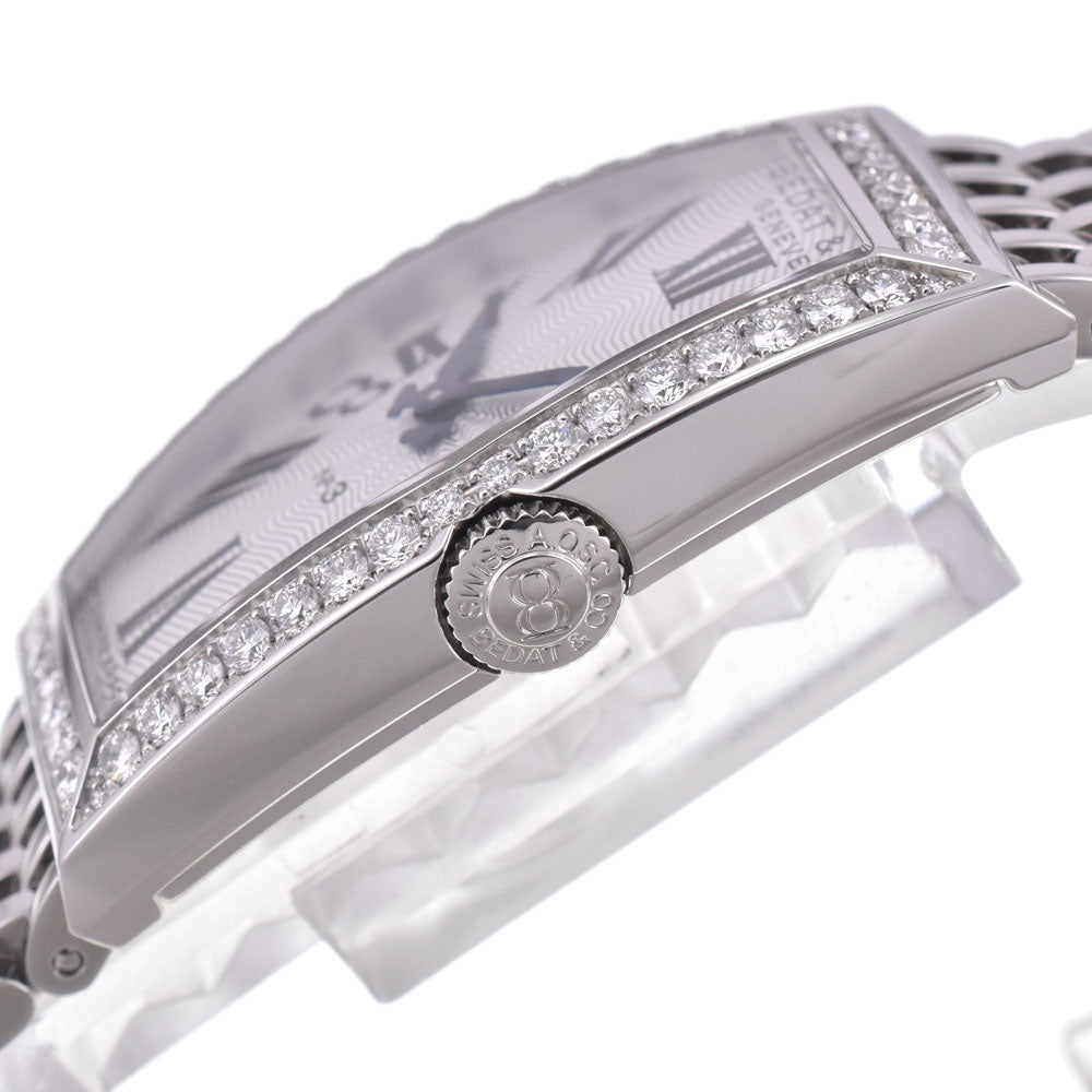 with paper BEDAT&Co No3 B386.031.600 Bezel Diamond Silver Dial Quartz Ladies
 Watch I#147752