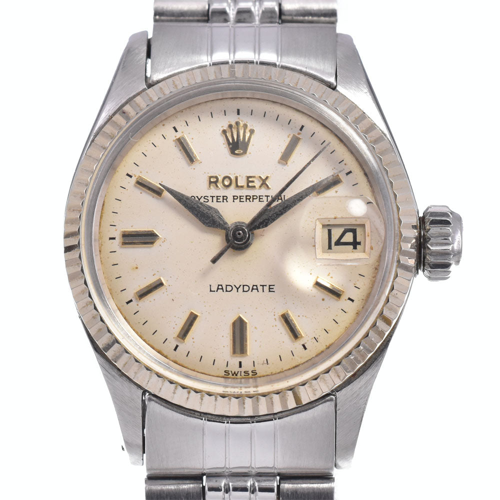 with paper ROLEX Oyster perpetual 6517 vintage Cal.1130 Silver Dial Automatic Ladies
 Watch O#147756