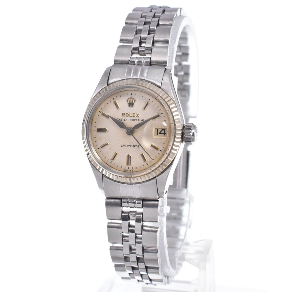 with paper ROLEX Oyster perpetual 6517 vintage Cal.1130 Silver Dial Automatic Ladies
 Watch O#147756