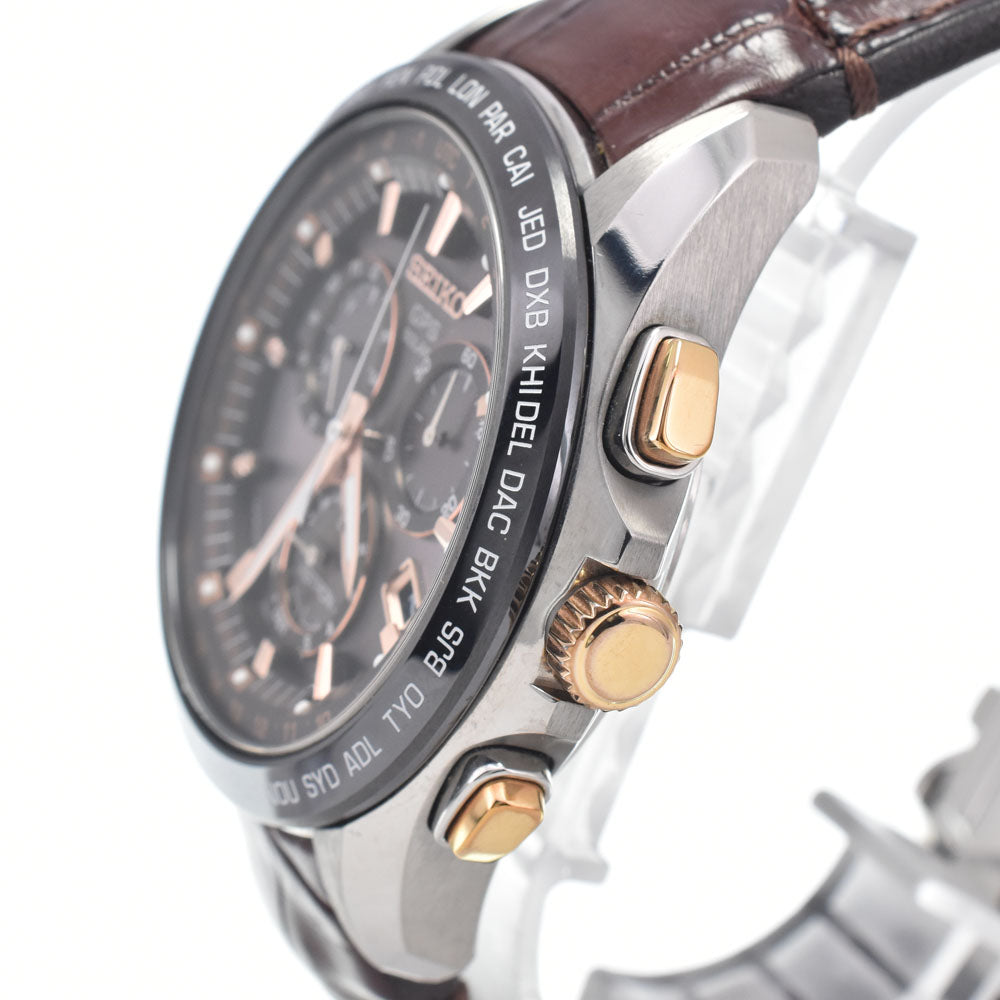 SEIKO Astron 8X82-0AB0-1 Brown Dial GPS Solar Men's
 Watch I#147759