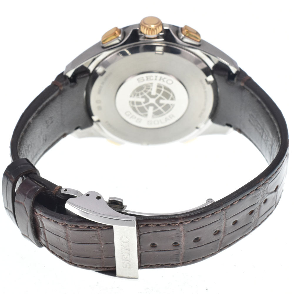 SEIKO Astron 8X82-0AB0-1 Brown Dial GPS Solar Men's
 Watch I#147759