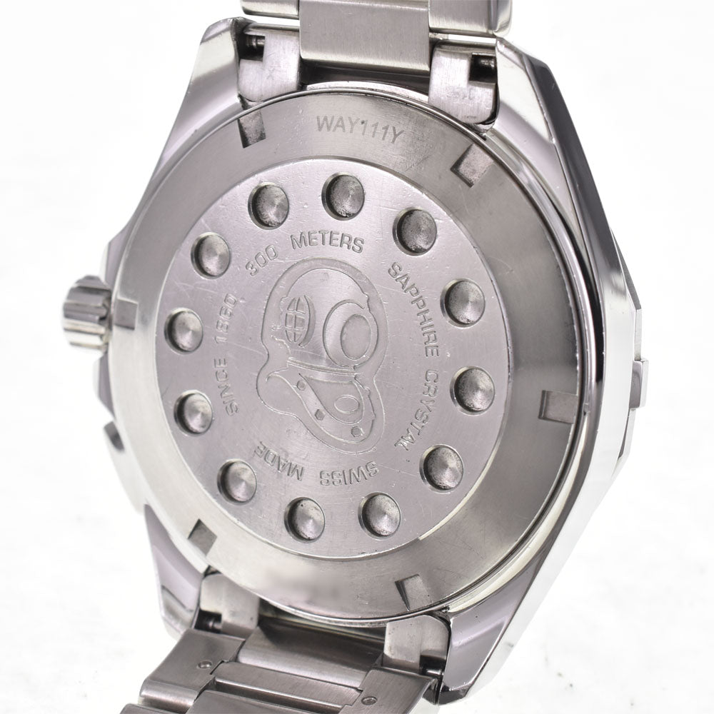 TAG HEUER Aqua racer WAY111Y alarm white Dial Quartz Men's
 Watch I#147763