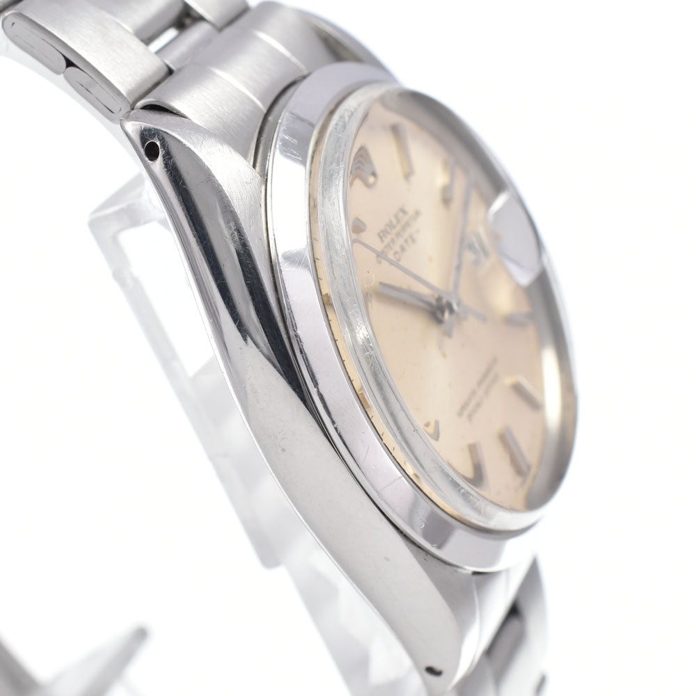 with paper ROLEX Oyster perpetual date 1500 vintage Cal.1570 Silver Dial Automatic Men's
 Watch J#147764