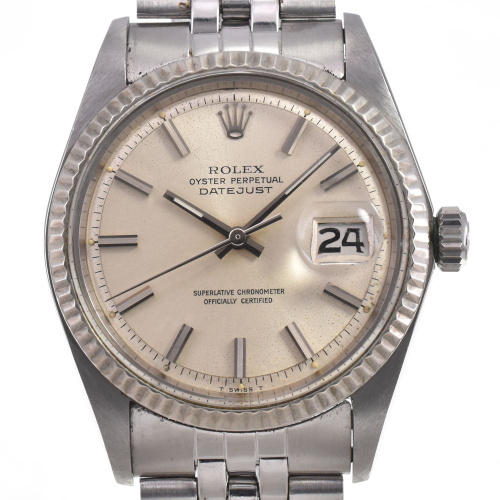 ROLEX DATEJUST 1601 vintage Cal.1570 Silver Dial Automatic Men's
 Watch J#147765
