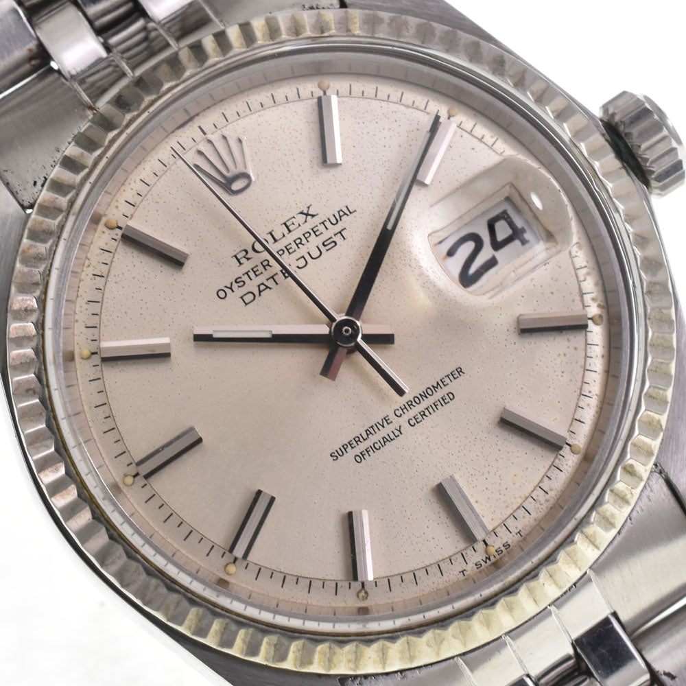 ROLEX DATEJUST 1601 vintage Cal.1570 Silver Dial Automatic Men's
 Watch J#147765