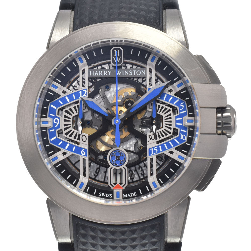 with paper HARRY WINSTON Ocean Project Z9 OCEACH44ZZ004 Skeleton, limited edition of 300 pieces worldwide black Dial Automatic Men's
 Watch H#147778