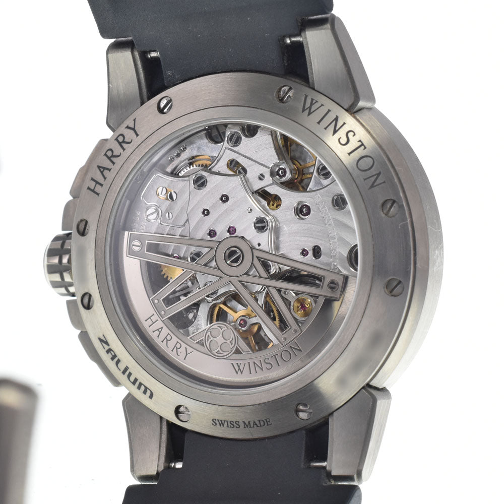 with paper HARRY WINSTON Ocean Project Z9 OCEACH44ZZ004 Skeleton, limited edition of 300 pieces worldwide black Dial Automatic Men's
 Watch H#147778