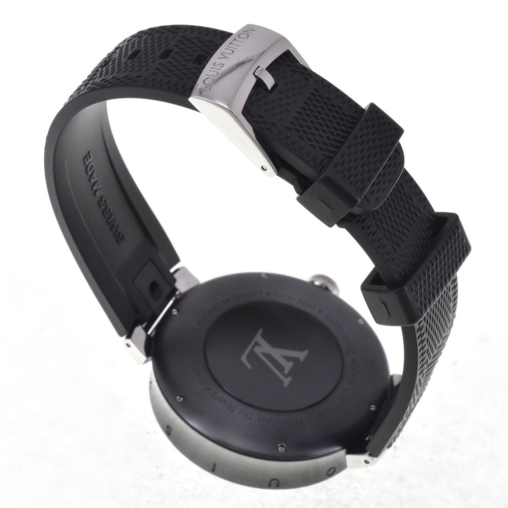 LOUIS VUITTON Tambour Moon Dual Time GMT QA097 gray Dial Quartz Men's
 Watch H#147781
