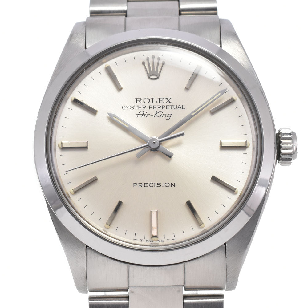 ROLEX Oyster Perpetual Air King 5500 vintage Cal.1520 Silver Dial Automatic Men's
 Watch K#147782
