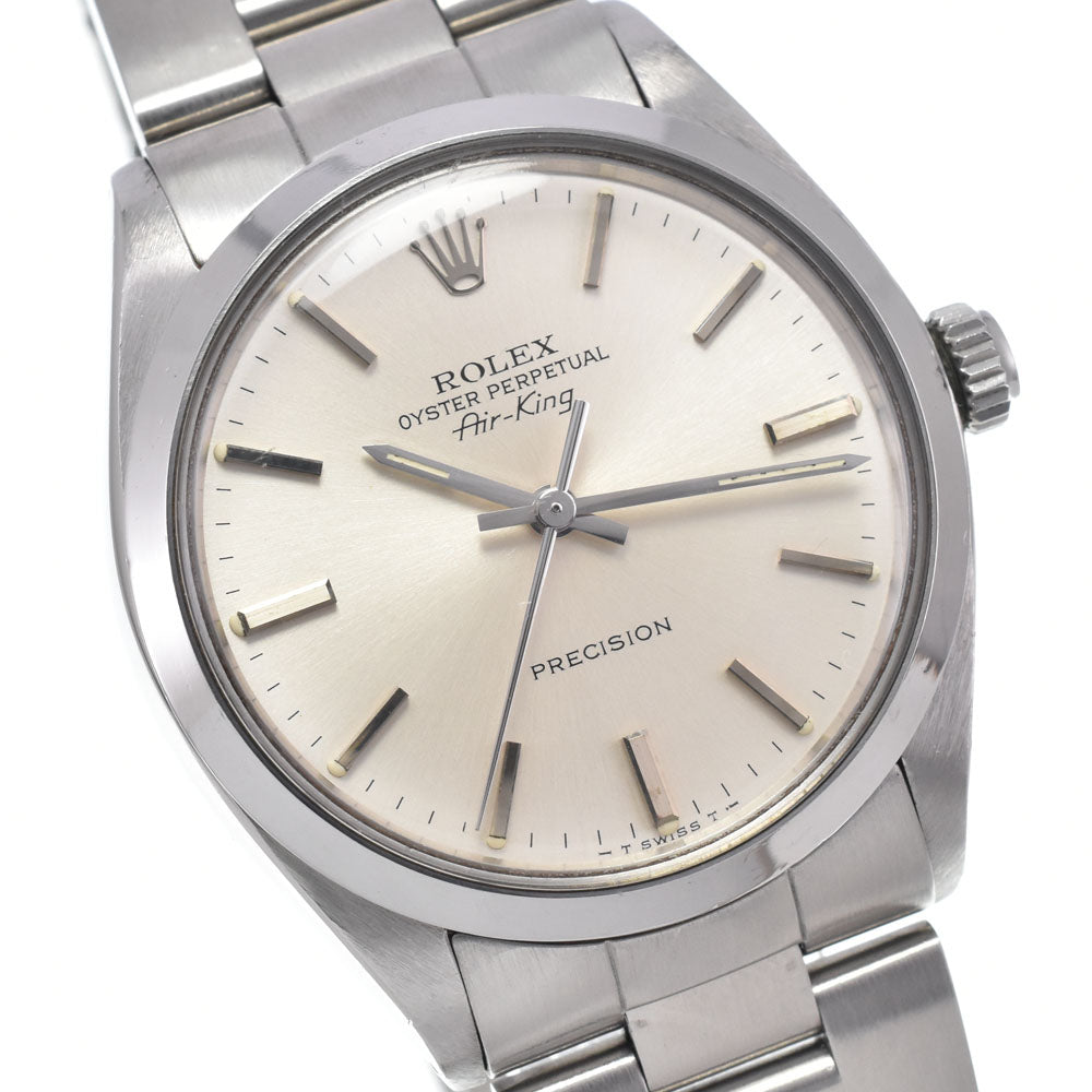 ROLEX Oyster Perpetual Air King 5500 vintage Cal.1520 Silver Dial Automatic Men's
 Watch K#147782