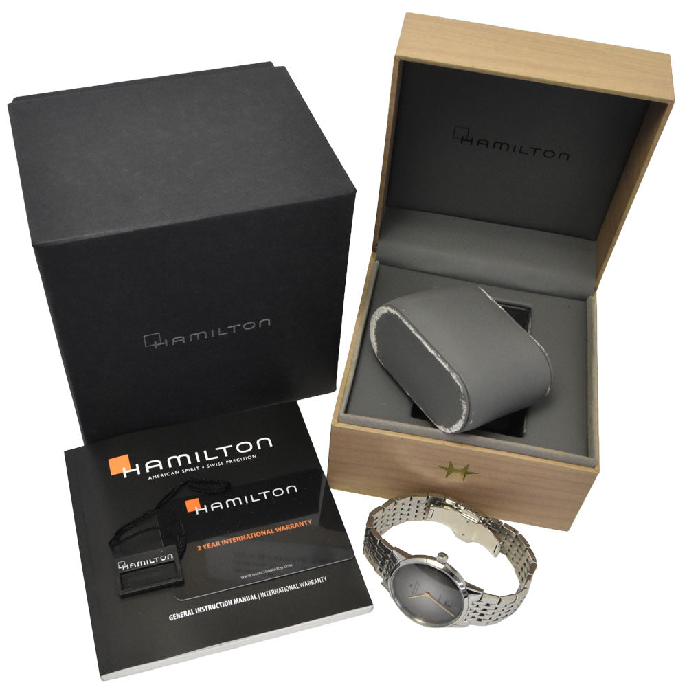 with paper HAMILTON American Classic Intramatic H38455181 gray Dial Automatic Men's
 Watch J#147790