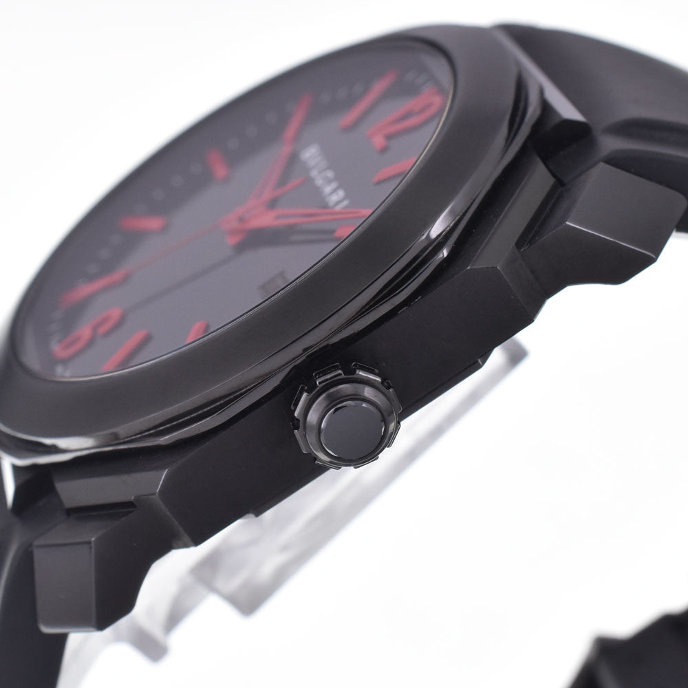 with paper BVLGARI Okto Ultra Nero 102738 Date black Dial Automatic Men's
 Watch I#147792