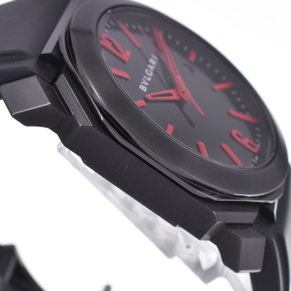 with paper BVLGARI Okto Ultra Nero 102738 Date black Dial Automatic Men's
 Watch I#147792
