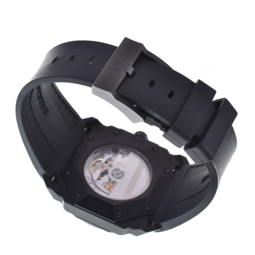 with paper BVLGARI Okto Ultra Nero 102738 Date black Dial Automatic Men's
 Watch I#147792