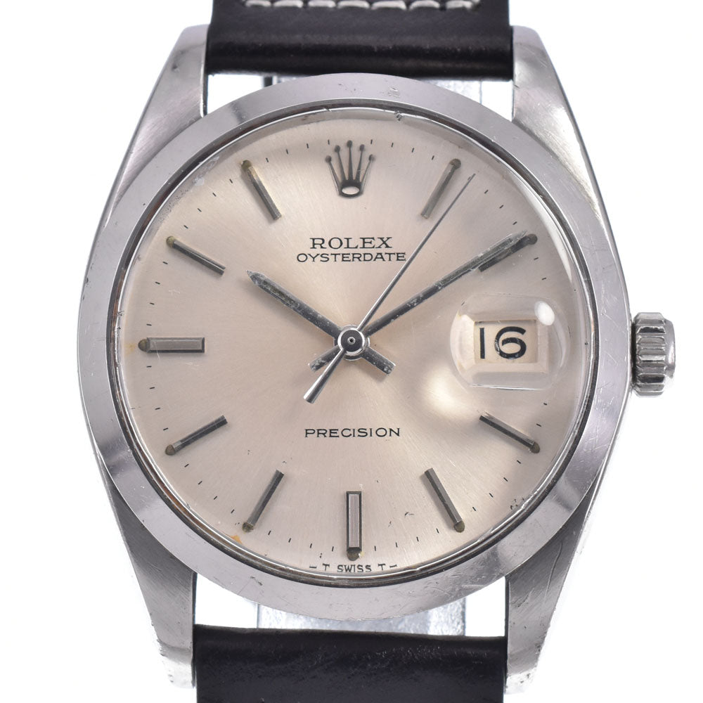 ROLEX Oyster Date Precision 6694 vintage Cal.1225 Silver Dial Hand Winding Men's
 Watch N#147803