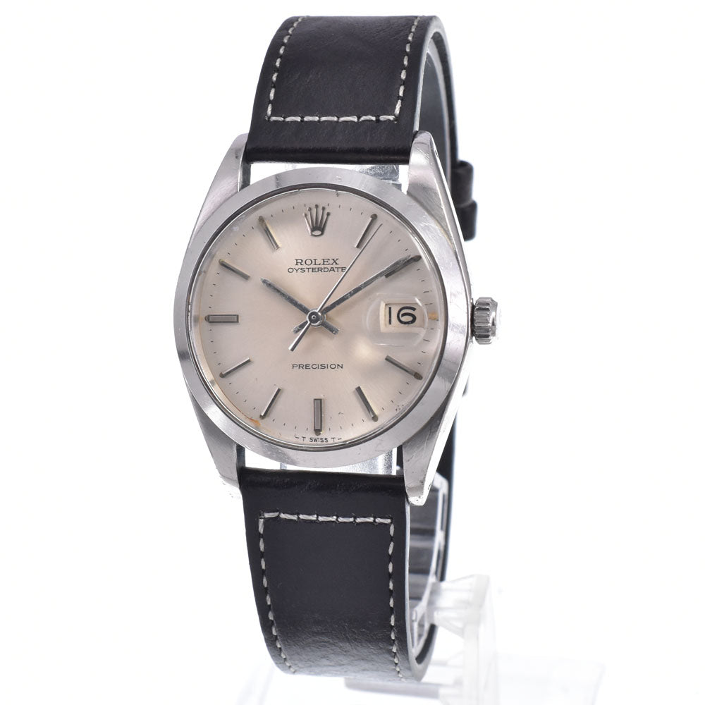 ROLEX Oyster Date Precision 6694 vintage Cal.1225 Silver Dial Hand Winding Men's
 Watch N#147803