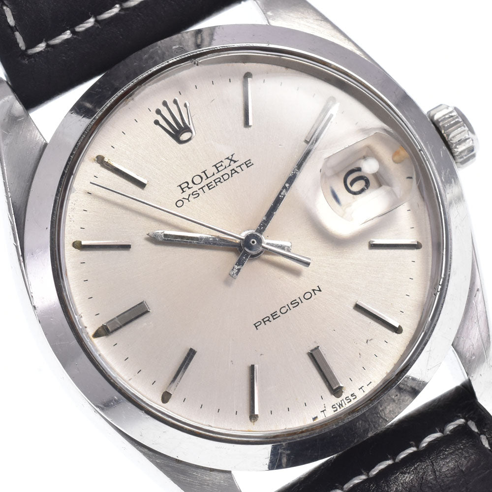 ROLEX Oyster Date Precision 6694 vintage Cal.1225 Silver Dial Hand Winding Men's
 Watch N#147803