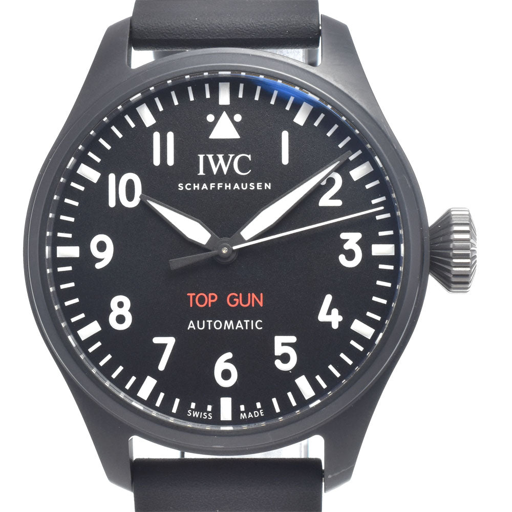 with paper IWC SCHAFFHAUSEN Big pilot watch IW329801 black Dial Automatic Men's
 Watch I#147805