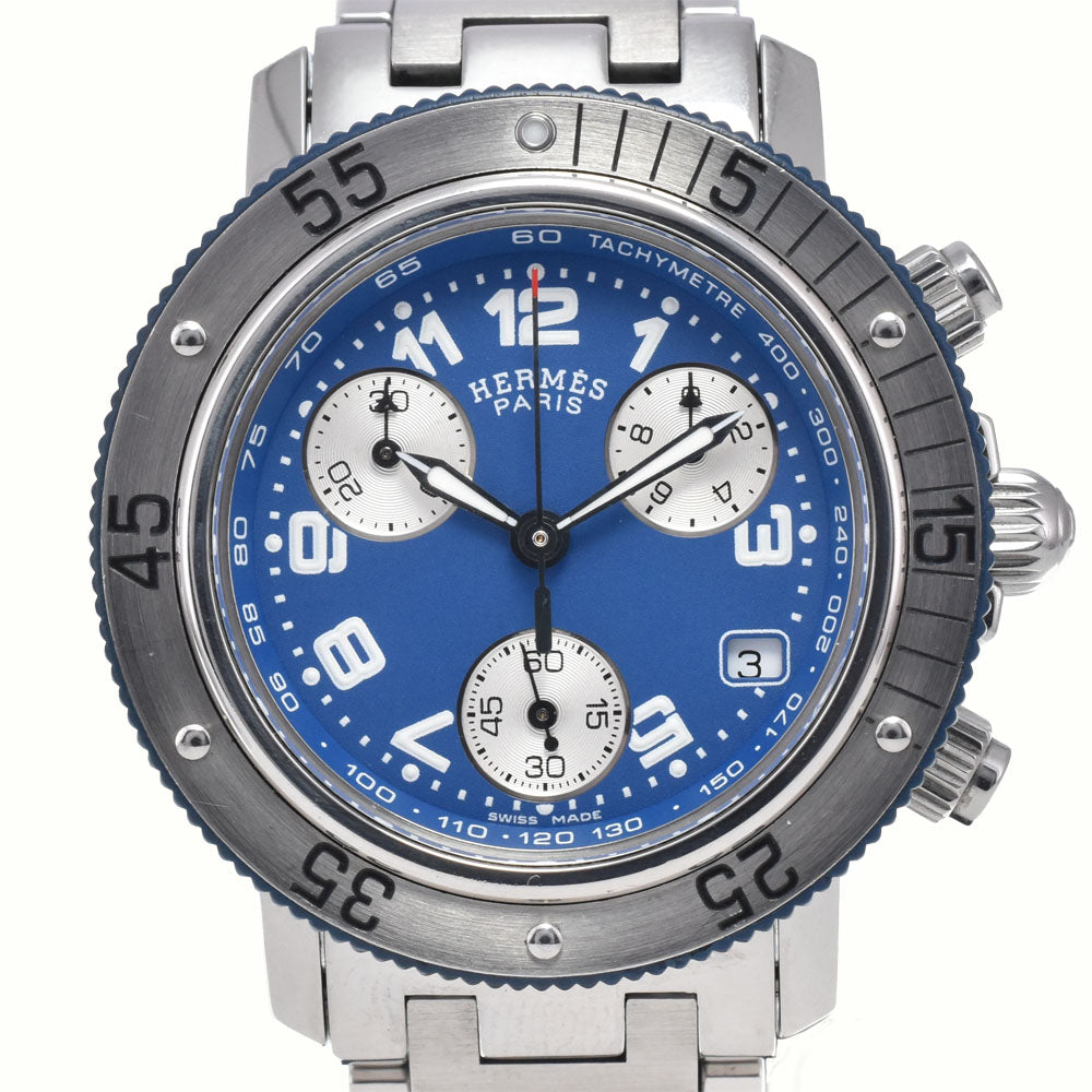 HERMES Clipper diver CL2.317 Chronograph blue Dial Quartz Boy's
 Watch L#147812