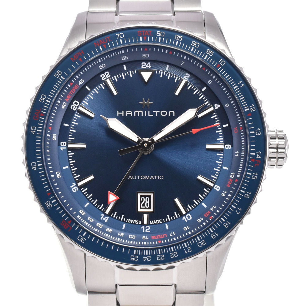 with paper HAMILTON Khaki Aviation H767150 blue Dial Automatic Men's
 Watch J#147814