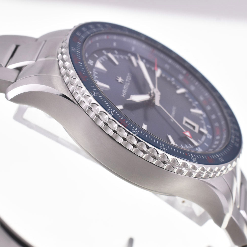 with paper HAMILTON Khaki Aviation H767150 blue Dial Automatic Men's
 Watch J#147814