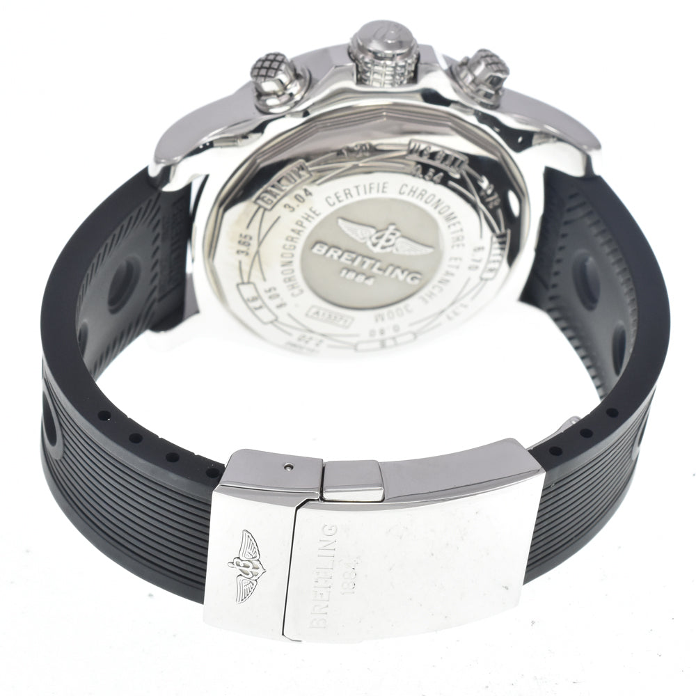 with paper BREITLING Super Avenger II A13371 Chronograph black Dial Automatic Men's
 Watch I#147815