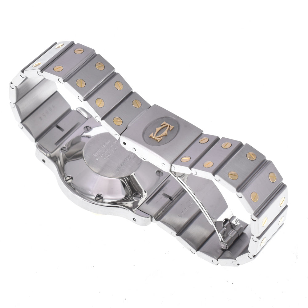 CARTIER Santos Octagon K18YG/Stainless Steel white Dial Automatic Unisex
 Watch K#147817