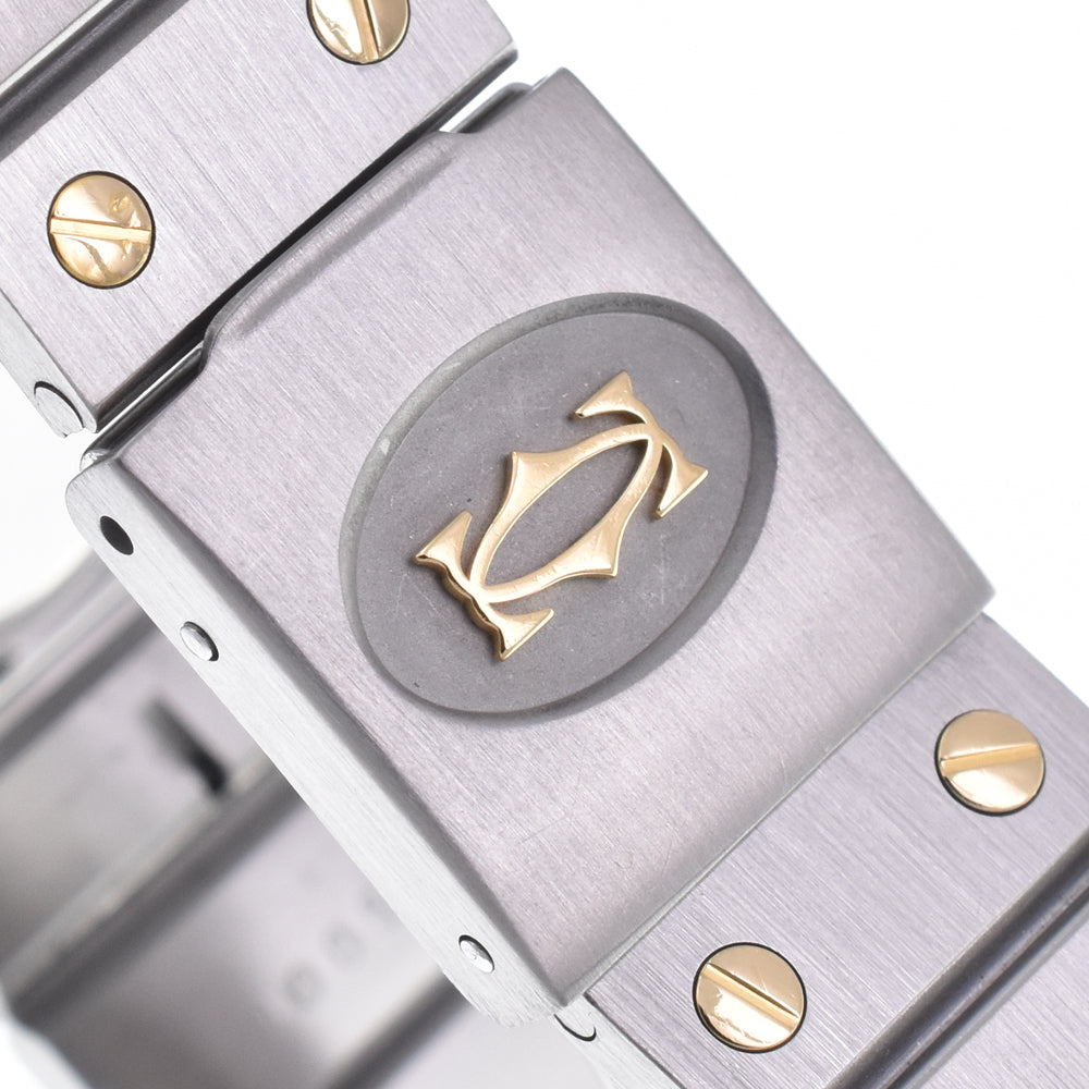 CARTIER Santos Octagon K18YG/Stainless Steel white Dial Automatic Unisex
 Watch K#147817