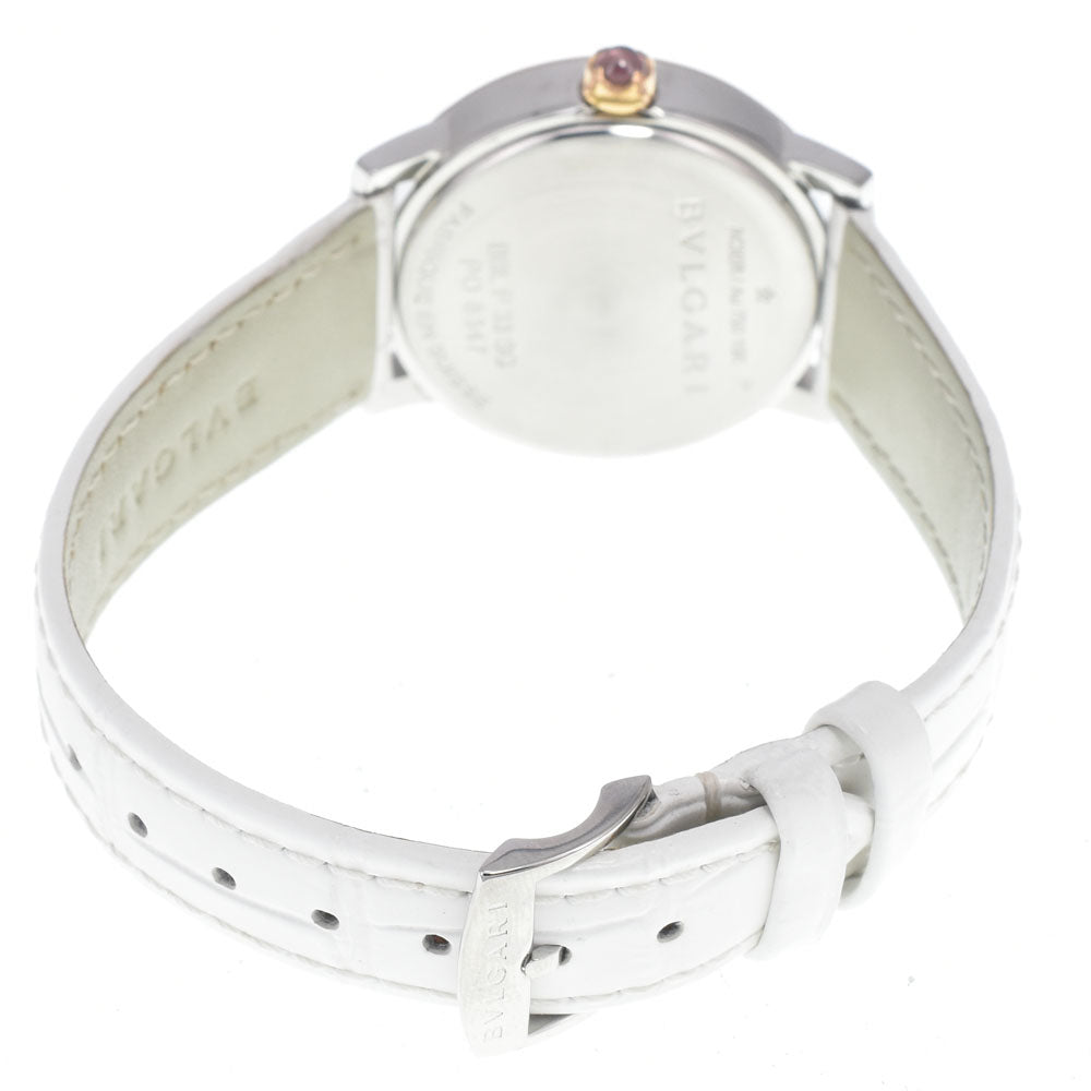 BVLGARI Bvlgari Bvlgari 101893 BBL33WSPGL/12 12P diamond White shell Dial Automatic Ladies
 Watch J#147819