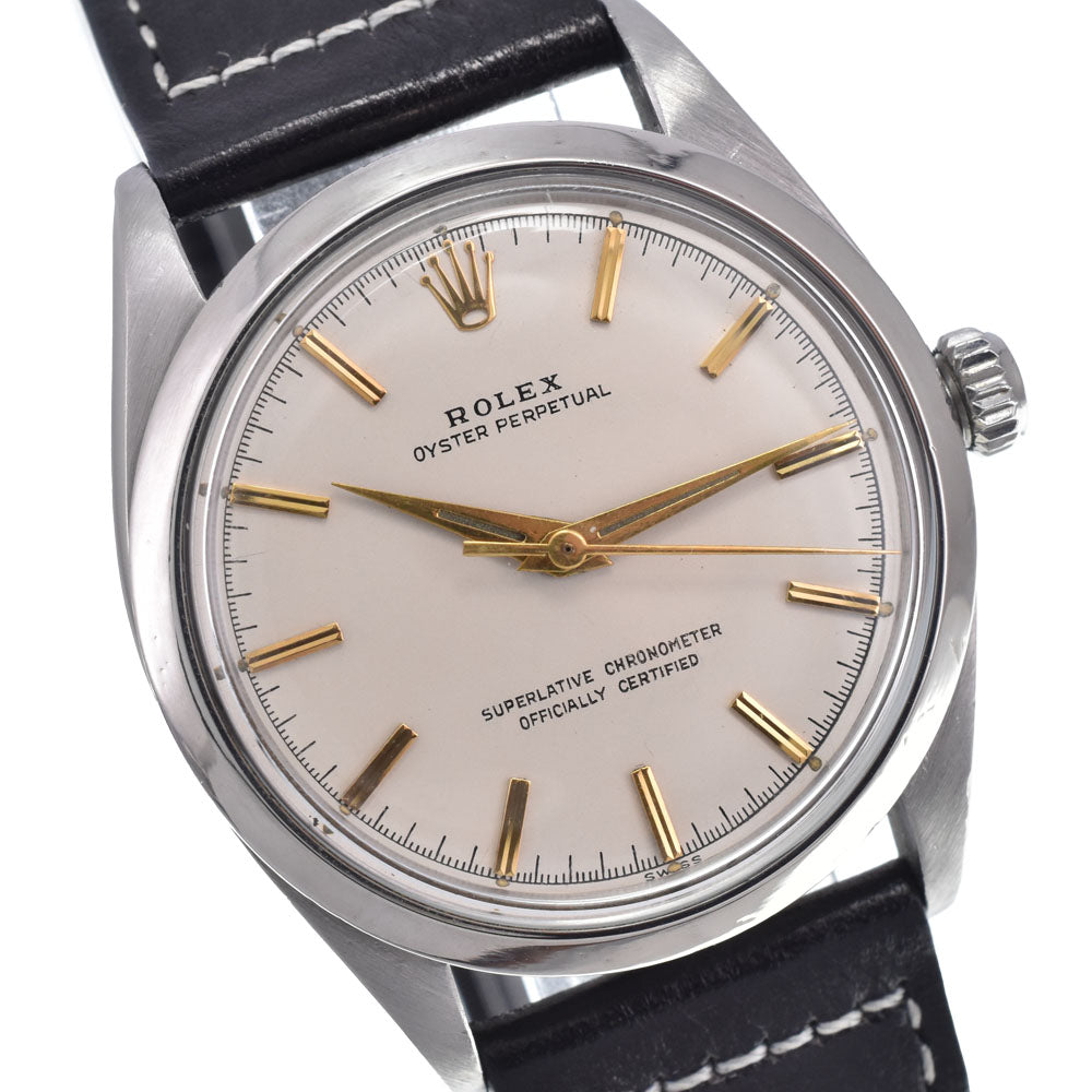 ROLEX Oyster Perpetual No Date 1002 vintage Cal.1560 Silver Dial Automatic Men's
 Watch N#148719