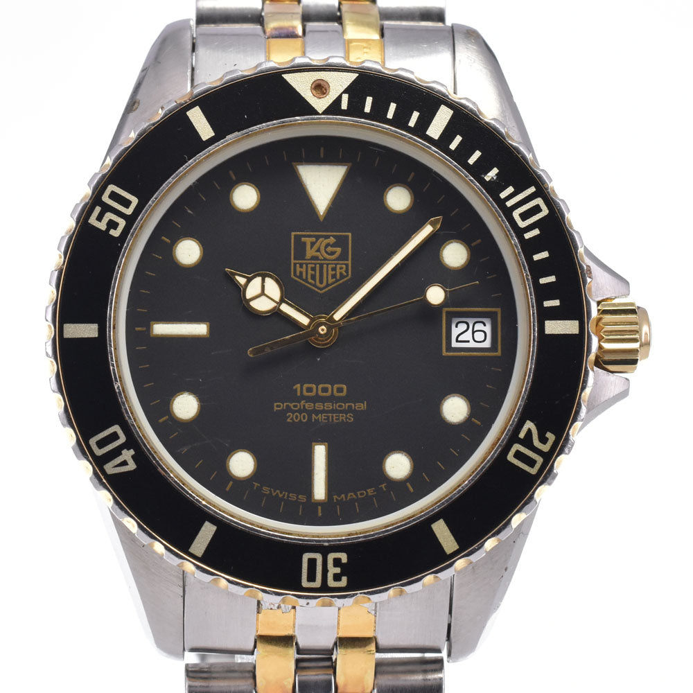 TAG HEUER 1000 series professional 980.020B black Dial Quartz Men's
 Watch K#147822
