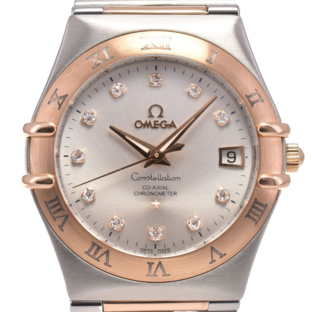 with paper OMEGA Constellation 111.20.36.20.52.001 11P Diamond Silver Dial Automatic Men's
 Watch H#147826