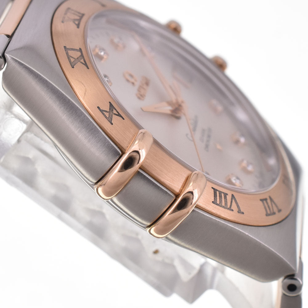 with paper OMEGA Constellation 111.20.36.20.52.001 11P Diamond Silver Dial Automatic Men's
 Watch H#147826