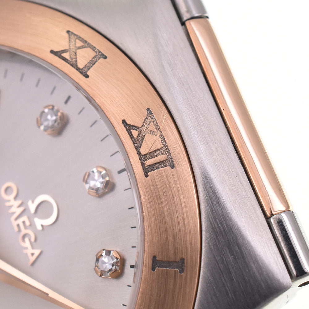 with paper OMEGA Constellation 111.20.36.20.52.001 11P Diamond Silver Dial Automatic Men's
 Watch H#147826